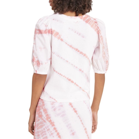 NWT Splendid Celeste Women’s Tie Dye Puff Sleeve Top - Picture 2 of 2